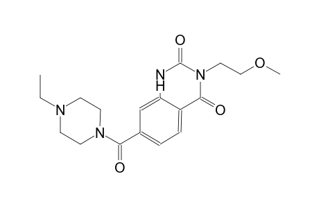 7-[(4-ethyl-1-piperazinyl)carbonyl]-3-(2-methoxyethyl)-2,4(1H,3H)-quinazolinedione