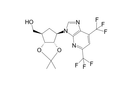 {(3aR,4R,6R,6aS)-6-[5,7-Bis(trifluoromethyl)-3H-imidazo[4,5-b]pyridin-3-yl]-2,2-dimethyltetrahydro-3aH-cyclopenta[d][1,3]dioxol-4-yl}methanol