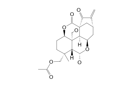 MAOESIN_A;19-ACETOXY-6-ALPHA,20-DIHYDROXY-6,11-BETA-EPOXY-15-OXO-6,7-SECO-ENT-KAUR-16-EN-1-BETA,7-OLIDE