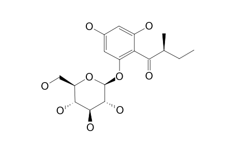 MULTIFIDOL-GLUCOSIDE;2-(2-METHYLBUTYRYL)-PHLOROGLUCINOL-1-O-BETA-D-GLUCOPYRANOSIDE