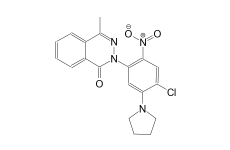 2-[4-chloro-2-nitro-5-(1-pyrrolidinyl)phenyl]-4-methyl-1(2H)-phthalazinone