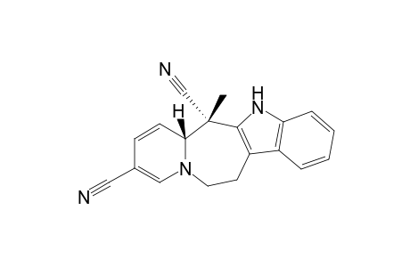 cis-6,9-Dicyano-6-methyl-6,6a,12,13-tetrahydro-5H-pyrido[1',2''':1,2]azepino[4,5-b]indole
