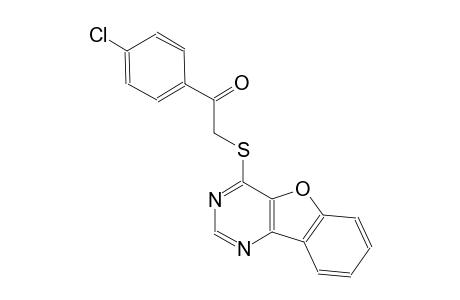 2-([1]benzofuro[3,2-d]pyrimidin-4-ylsulfanyl)-1-(4-chlorophenyl)ethanone