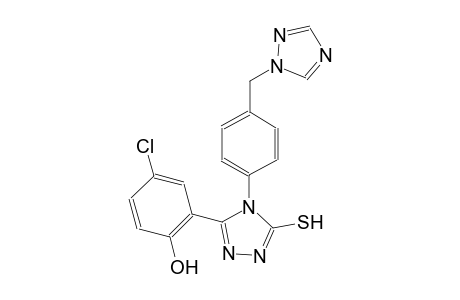 phenol, 4-chloro-2-[5-mercapto-4-[4-(1H-1,2,4-triazol-1-ylmethyl)phenyl]-4H-1,2,4-triazol-3-yl]-
