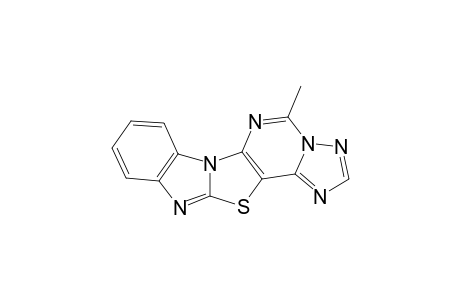 5-Methyl-1,2,4-triazolo[1'',5'':3',4']pyrimido[5,6:5,4]-thiazolo[3,2-a]benzimidazole