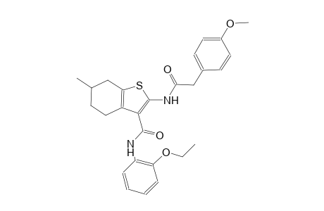 benzo[b]thiophene-3-carboxamide, N-(2-ethoxyphenyl)-4,5,6,7-tetrahydro-2-[[(4-methoxyphenyl)acetyl]amino]-6-methyl-