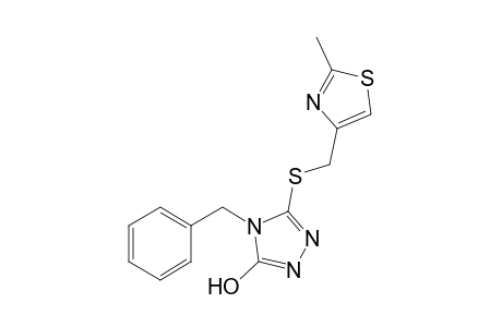 4-benzyl-3-{[(2-methyl-4-thiazolyl)methyl]thio}-4H-1,2,4-triazol-5-ol