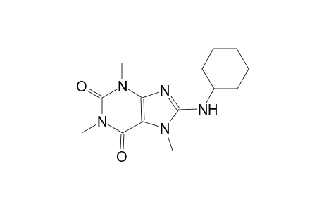 1H-purine-2,6-dione, 8-(cyclohexylamino)-3,7-dihydro-1,3,7-trimethyl-