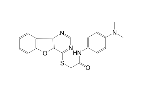 2-([1]benzofuro[3,2-d]pyrimidin-4-ylsulfanyl)-N-[4-(dimethylamino)phenyl]acetamide