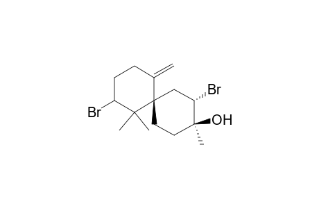 Spiro[5.5]undecan-3-ol, 2,8-dibromo-3,7,7-trimethyl-11-methylene-, [2.alpha.,3.beta.,6.beta.(S*)]-(.+-.)-