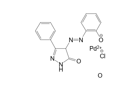 palladium(II) (E)-2-((5-oxo-3-phenyl-4,5-dihydro-1H-pyrazol-4-yl)diazenyl)phenolate chloride hydrate