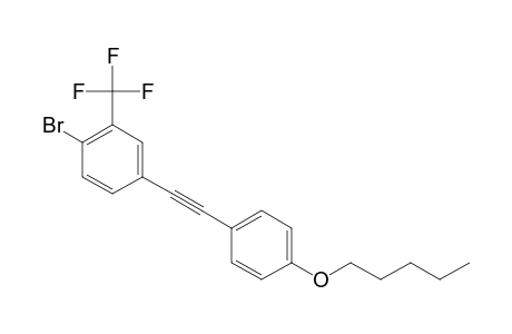 1-Bromo-4-{[4-(n-pentyloxy)phenyl]ethynyl}-2-(trifluoromethyl)benzene