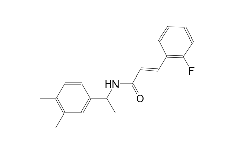 (2E)-N-[1-(3,4-dimethylphenyl)ethyl]-3-(2-fluorophenyl)-2-propenamide
