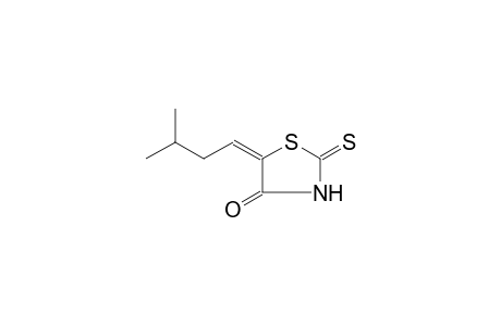 (5E)-5-(3-methylbutylidene)-2-thioxo-1,3-thiazolidin-4-one