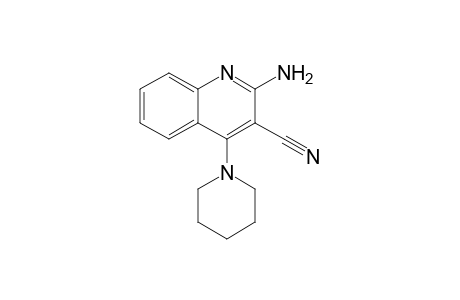 2-amino-4-(1-piperidinyl)-3-quinolinecarbonitrile