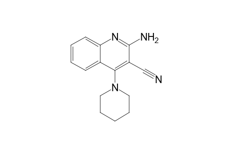 2-amino-4-(1-piperidinyl)-3-quinolinecarbonitrile