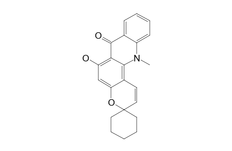 SPIRO-[6-HYDROXY-12-METHYL-3H-PYRANO-[2,3-C]-ACRIDIN-7(12H)-ONE-3,1'-CYClOHEXANE]
