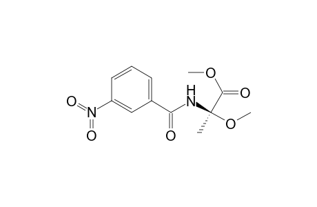 Alanine, 2-methoxy-N-(3-nitrobenzoyl)-, methyl ester