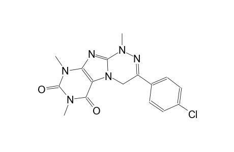 [1,2,4]triazino[3,4-f]purine-6,8(7H,9H)-dione, 3-(4-chlorophenyl)-1,4-dihydro-1,7,9-trimethyl-