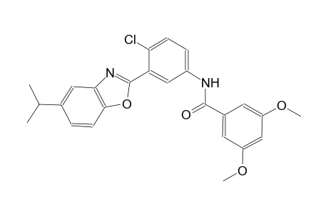 N-[4-chloro-3-(5-isopropyl-1,3-benzoxazol-2-yl)phenyl]-3,5-dimethoxybenzamide