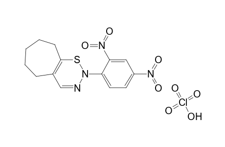 Cyclohepta[e]-1,2,3-thiadiazine, 2-(2,4-dinitrophenyl)-2,5,6,7,8,9-hexahydro-, monoperchlorate