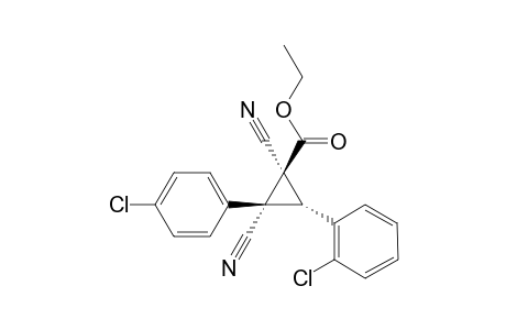 (1S,2R,3R)-3-(2-Chloro-phenyl)-2-(4-chloro-phenyl)-1,2-dicyano-cyclopropanecarboxylic acid ethyl ester