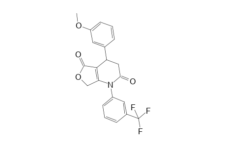 4-(3-Methoxyphenyl)-1-[3-(trifluoromethyl)phenyl]-4,7-dihydrofuro[3,4-b]pyridine-2,5(1H,3H)-dione
