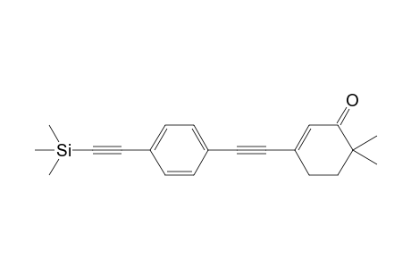 1-[(4',4'-Dimethyl-3'-oxocyclohex-1'-enyl)ethynyl]-4-[(trimethylsilyl)ethynyl]-benzene