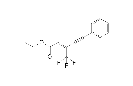 Ethyl 3-(trifluoromethyl)-5-phenylpen-2-en-4-ynoate