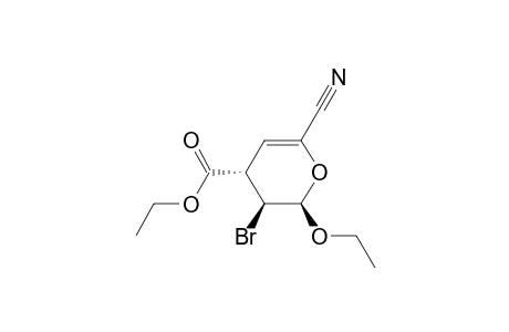 Ethyl (cis,trans)-3-bromo-2-ethoxy-6-cyano-3,4-dihydro-2H-pyran-4-carboxylate