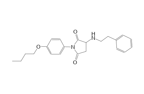 1-(4-butoxyphenyl)-3-[(2-phenylethyl)amino]-2,5-pyrrolidinedione