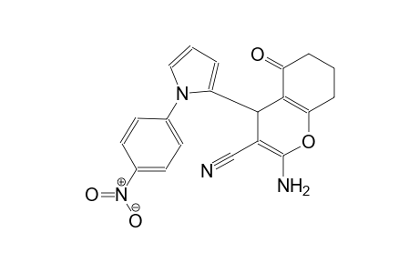 2-amino-4-[1-(4-nitrophenyl)-1H-pyrrol-2-yl]-5-oxo-5,6,7,8-tetrahydro-4H-chromene-3-carbonitrile