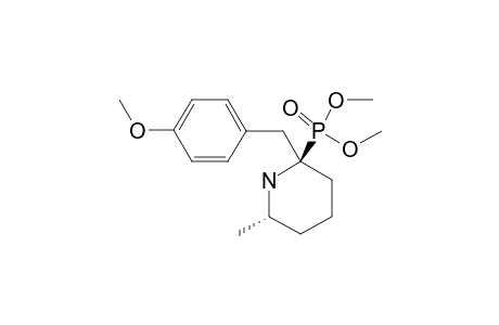 DIMETHYL-(2S,6R)-(+)-[2-(PARA-METHOXYBENZYL)-6-METHYLPIPERIDIN-2-YL]-PHOSPHONATE