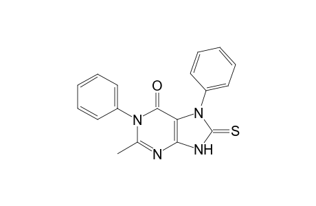 6H-Purin-6-one, 1,7,8,9-tetrahydro-2-methyl-1,7-diphenyl-8-thioxo-