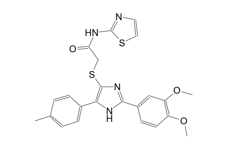 acetamide, 2-[[2-(3,4-dimethoxyphenyl)-5-(4-methylphenyl)-1H-imidazol-4-yl]thio]-N-(2-thiazolyl)-