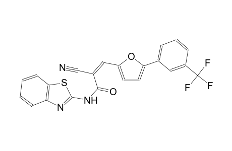 2-propenamide, N-(2-benzothiazolyl)-2-cyano-3-[5-[3-(trifluoromethyl)phenyl]-2-furanyl]-, (2Z)-