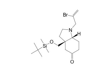 CIS-1-(2-BROMO-2-PROPENYL)-3A-[(TERT.-BUTYLDIMETHYLSILYLOXY)-METHYL]-OCTAHYDROINDOL-5-ONE