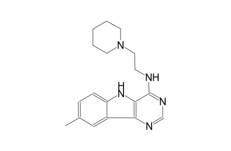 8-methyl-N-[2-(1-piperidinyl)ethyl]-5H-pyrimido[5,4-b]indol-4-amine