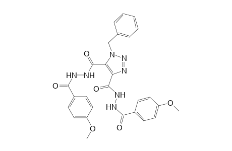 1-Benzyl-4-N',5-N'-bis(4-methoxybenzoyl)triazole-4,5-dicarbohydrazide
