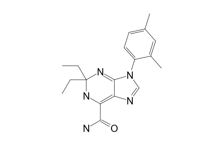 9-(2,4-dimethylphenyl)-2,2-diethyl-1H-purine-6-carboxamide