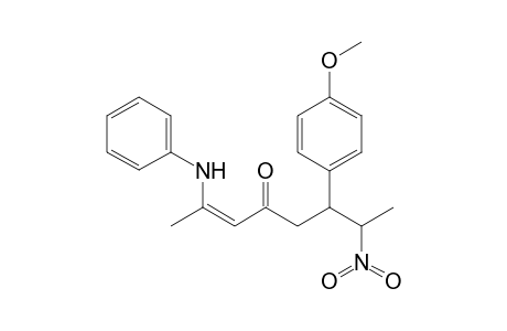 2-(N-Phenylamino)-6-(4-methoxyphenyl)-7-nitrioct-2-en-4-one isomer