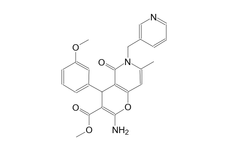 methyl 2-amino-4-(3-methoxyphenyl)-7-methyl-5-oxo-6-(3-pyridinylmethyl)-5,6-dihydro-4H-pyrano[3,2-c]pyridine-3-carboxylate