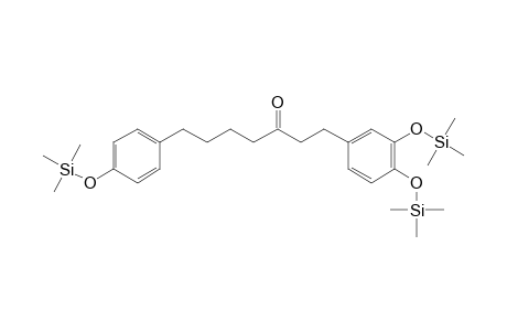 1-(3,4-Dihydroxyphenyl)-7-(4-hydroxyphenyl)heptan-3-one, 3tms derivative