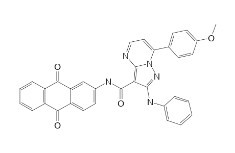 7-(4-Methoxyphenyl)-2-phenylaminopyrazolo[1,5-a]pyrimidine-3-carboxylic acid (9,10-dioxo-9,10-dihydro-anthracen-2-yl)-amide