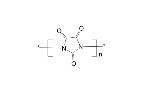 Poly(triketoimidazolidine); polyparabanic acid