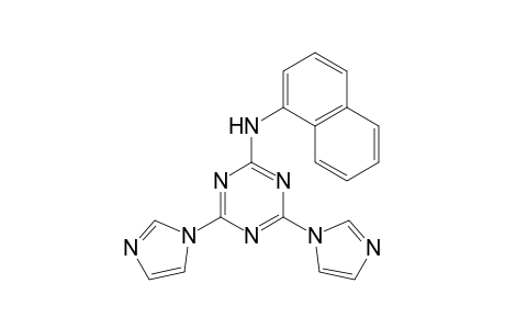 4,6-bis(1-imidazolyl)-N-(1-naphthalenyl)-1,3,5-triazin-2-amine