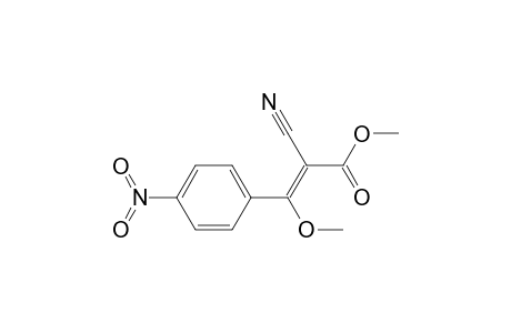 Methyl-.alpha.-cyano-.beta.-methoxy-p-nitrocinnamate