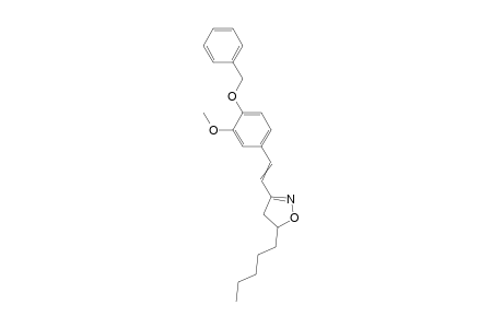 3-(4-Benzyloxy-3-methoxystyryl)-5-pentyl-2-isoxazoline