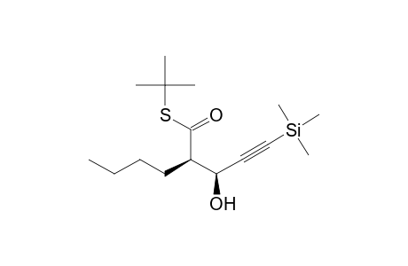 S-tert-Butyl (2R*,3S*)-2-Butyl-3-hydroxy-5-(trimethylsilyl)-4-pentynethioate