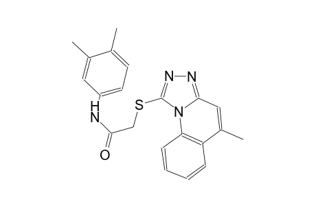 acetamide, N-(3,4-dimethylphenyl)-2-[(5-methyl[1,2,4]triazolo[4,3-a]quinolin-1-yl)thio]-